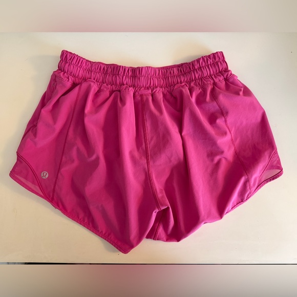 lululemon athletica Sonic Pink Hotty Hot Shorts | Low rise 4” inseam - Picture 3 of 4